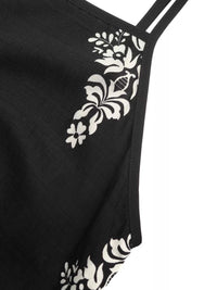 Color Block Floral Print Cami Dress 100100066494060 32 Women's Midi Dress Affordable Boutique Dresses Under $50 Jerry's Apparel 