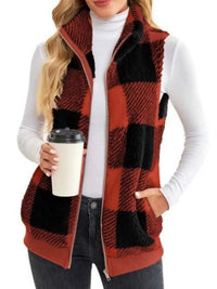 Full Size Color Block Zip Up Vest Coat Plus Size 100100959376307 45 Affordable Fashion Under $100 Jerry's Apparel 