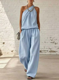 Full Size Sleeveless Top and Wide-Leg Pants Set Plus Size 101001393888731 42 Affordable Fashion Under $100 Jerry's Apparel 