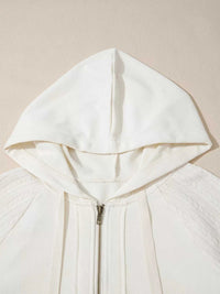 Solid Color Textured Sleeve Patchwork Half Zip Hoodie 100100250849055 50 Affordable Fashion Under $100 Jerry's Apparel 