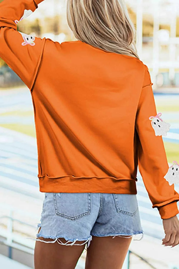 Sequin Ghost Exposed Seam Mock Neck Sweatshirt 101001468166951 52 Affordable Fashion Under $100 Jerry's Apparel 