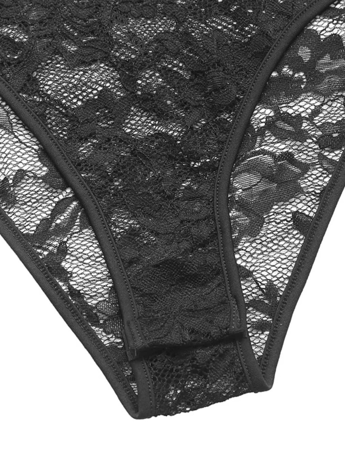 Lace Long Sleeve V-Neck Bodysuit 100100089098395 36 Affordable Fashion Under $100 Jerry's Apparel 