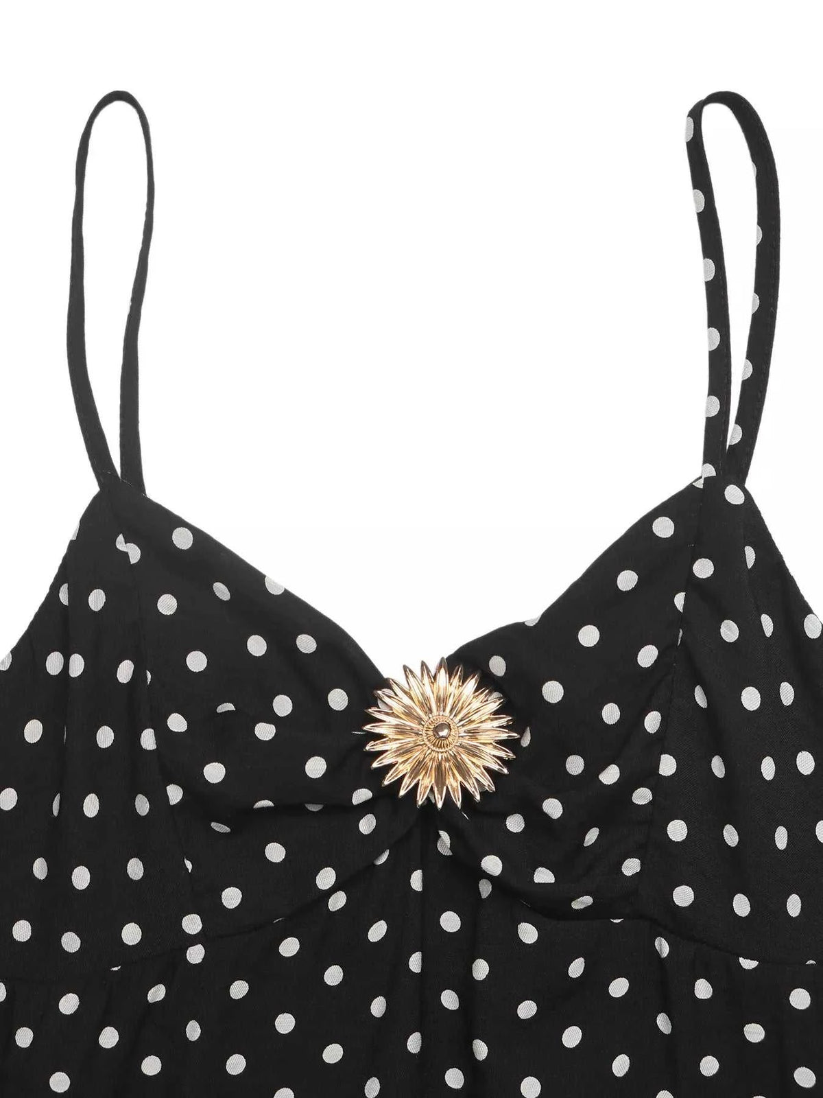 Polka Dot Ruffle Hem Spaghetti Strap Dress 100100895233469 34 Gifts for Her Jerry's Apparel 