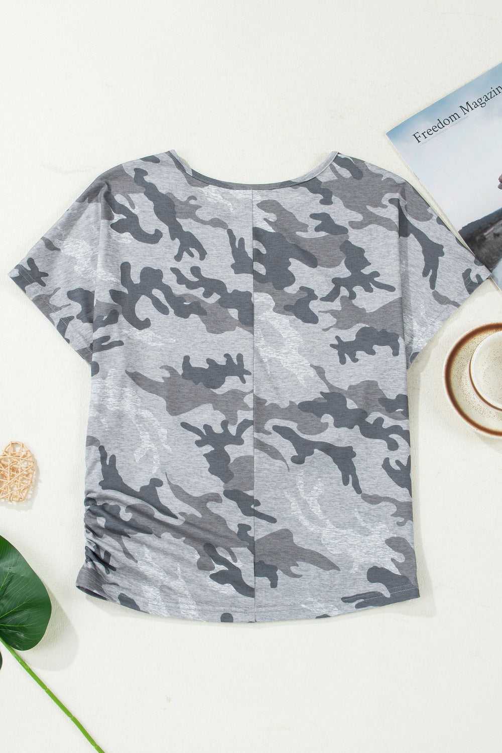 Camouflage Retro American Flag Printed Tee 100100445462884 25 Affordable Fashion Under $100 Jerry's Apparel 