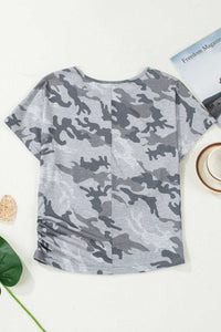 Camouflage Retro American Flag Printed Tee 100100445462884 25 Affordable Fashion Under $100 Jerry's Apparel 