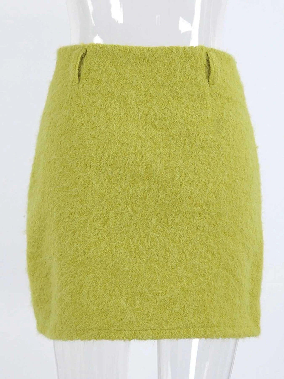 Textured Mini Skirt with Front Slit 100100891974020 42 Affordable Fashion Under $100 Jerry's Apparel 