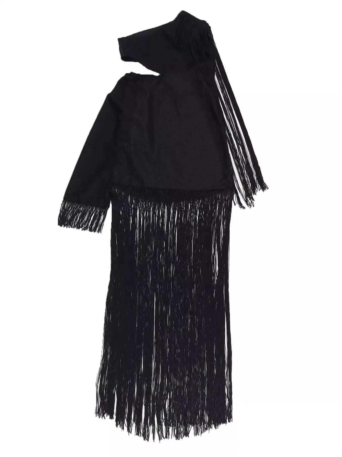 One-Shoulder Cutout Fringe Bodycon Party Dress 101001164315621 71 Affordable Fashion Under $100 Jerry's Apparel 
