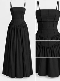 Floral Spaghetti Straps Midi Dress 101001005550846 56 Affordable Fashion Under $100 Jerry's Apparel 