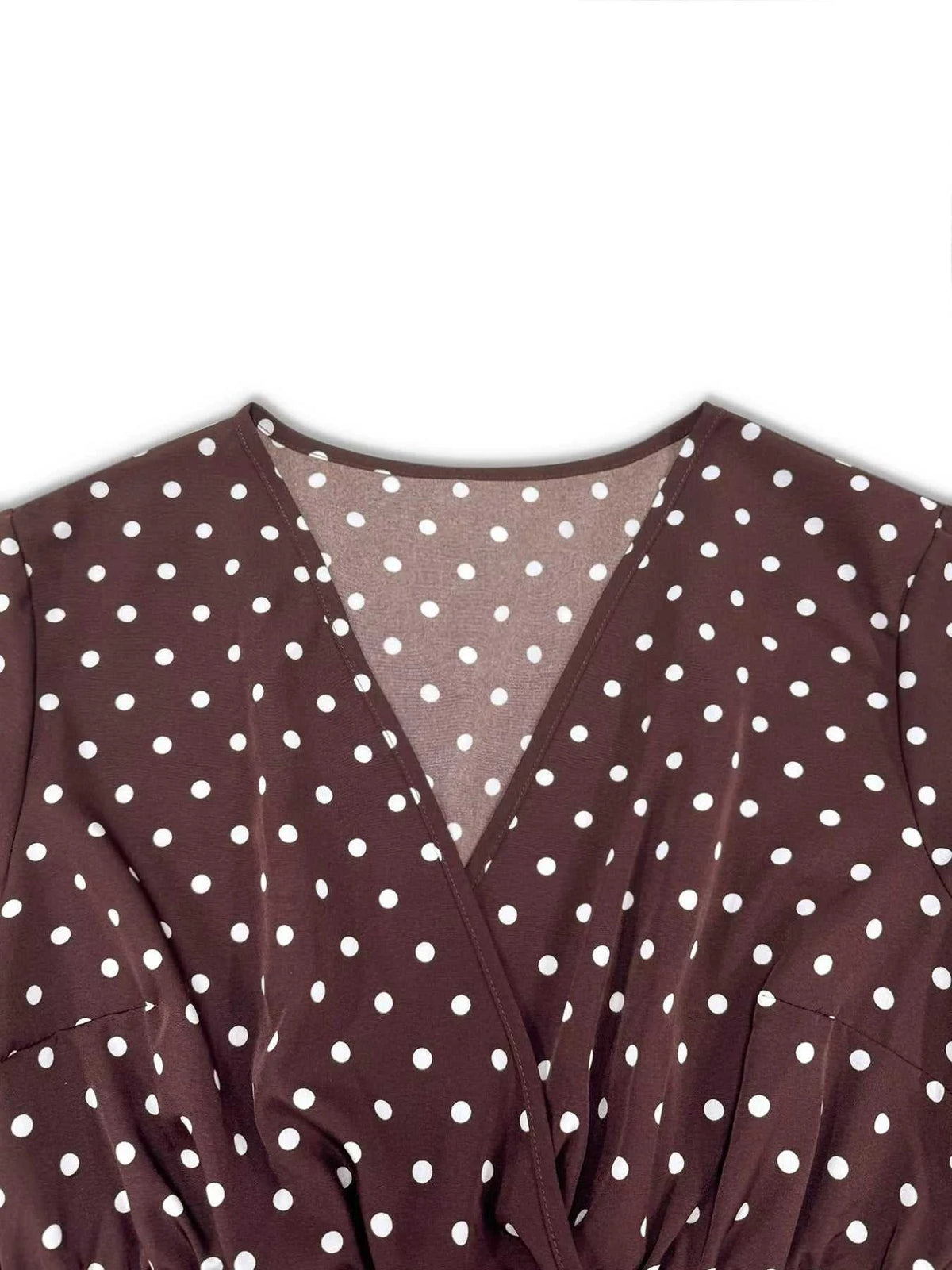 Plus Size Polka Dot Ruffle Hem Mini Dress 100100165661662 36 Affordable Fashion Under $100 Jerry's Apparel 