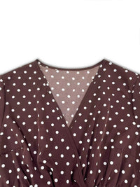Plus Size Polka Dot Ruffle Hem Mini Dress 100100165661662 36 Affordable Fashion Under $100 Jerry's Apparel 