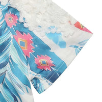 Perfee Printed Round Neck Lace Short Sleeve Top 100100723081664 24 Affordable Fashion Under $100 Jerry's Apparel 
