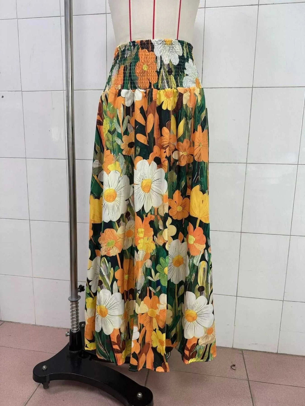 Floral Print High-Waisted Maxi Skirt 101001336112504 33 Affordable Fashion Under $100 Jerry's Apparel 