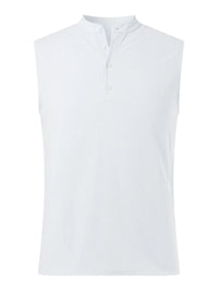 Men's Full Size Button Detail Tank Plus Size