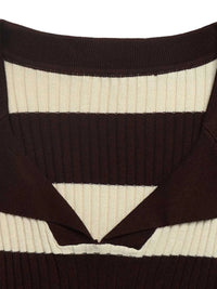 Striped Ribbed Knit Long Sleeve Sweater 100100411888212 40 Women's Sweaters and Knitwear Jerry's Apparel 