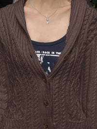 Cable Knit Button Up Cardigan 100100237685372 73 Affordable Fashion Under $100 Jerry's Apparel 