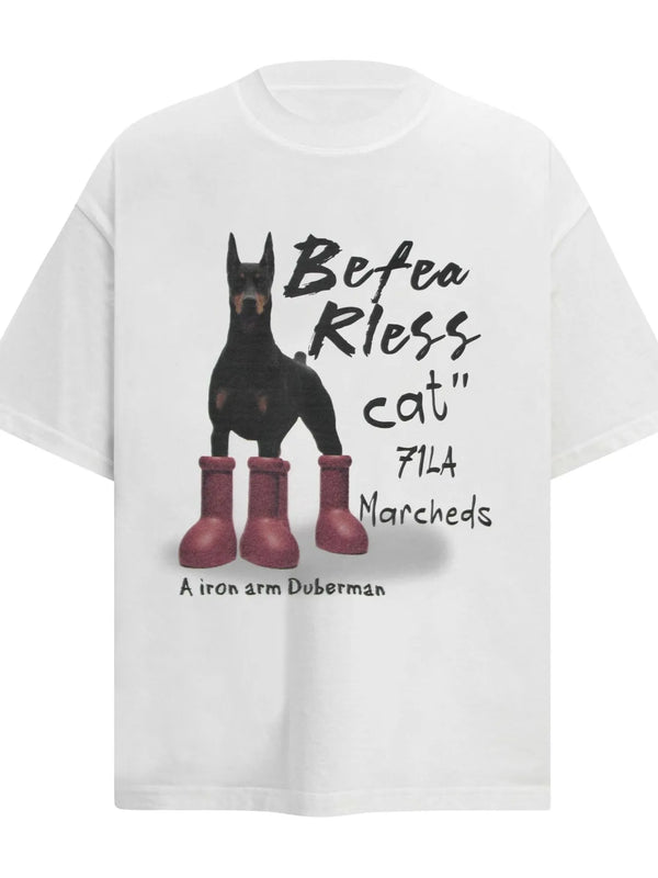 Men's Dog Short Sleeve Oversized T-Shirt