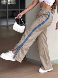 Contrast Side Panel Wide Leg Pants 100100681873213 40 Affordable Fashion Under $100 Jerry's Apparel 