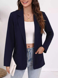 Plus Size Lapel Collar Single-Button Blazer 100100166280160 48 Affordable Fashion Under $100 Jerry's Apparel 