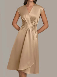 Satin Wrap Midi Dress with Pockets 100100281166734 42 Affordable Fashion Under $100 Jerry's Apparel 