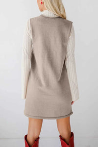 Lovelet Pocketed V-Neck Mini Sweater Overall Dress 100100741662145 42 Affordable Fashion Under $100 Jerry's Apparel 