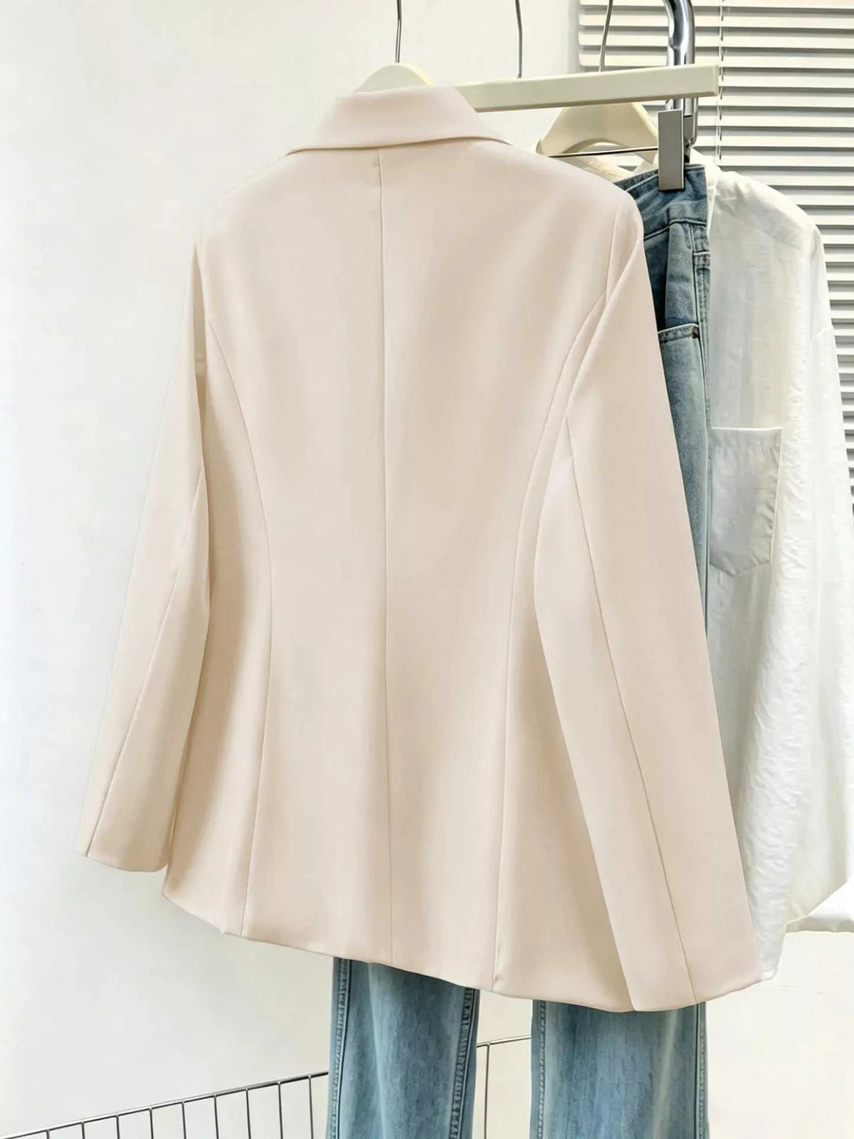Full Size Single-Breasted Lapel Collar Blazer Plus Size 100100427041899 25 Affordable Fashion Under $100 Jerry's Apparel 