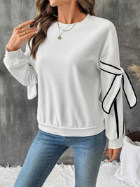 Side Striped Round Neck Sweatshirt 100100851404518 37 Affordable Fashion Under $100 Jerry's Apparel 