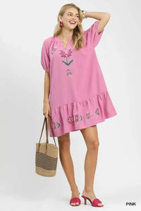 Umgee Embroidered Floral Babydoll Dress 100100698461473 62 Gifts for Her Jerry's Apparel 