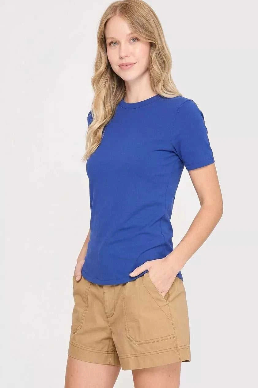 Umgee Second-Skin Crew Neck Tee 100100950631857 32 Affordable Fashion Under $100 Jerry's Apparel 