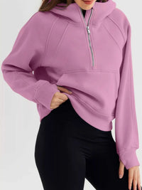 Half Zip Raglan Sleeve Hoodie 100100054152275 53 Affordable Fashion Under $100 Jerry's Apparel 