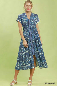 Umgee Ruffle Sleeve Henley Shift Dress 100100370371105 66 Gifts for Her Jerry's Apparel 