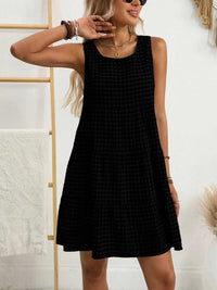 Plaid Round Neck Sleeveless Mini Dress 100100093541083 32 Affordable Fashion Under $100 Jerry's Apparel 