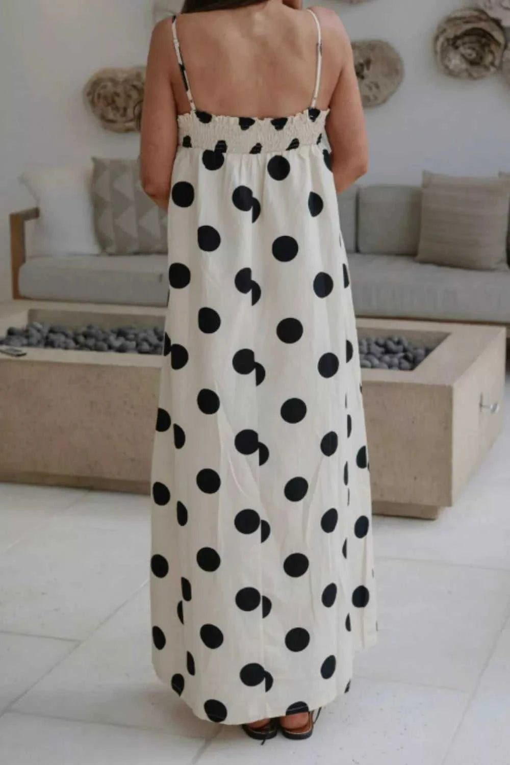 Polka Dot Spaghetti Straps Maxi Dress 100100523867624 48 Gifts for Her Jerry's Apparel 