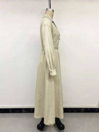 Pleated Button Detail Long Sleeve Shirt Dress 101001048648806 56 Affordable Fashion Under $100 Jerry's Apparel 