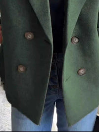 Full Size Knitted Sleeve Wool Blend Double-Breasted Blazer Plus Size 100100695520527 42 Affordable Fashion Under $100 Jerry's Apparel 
