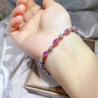 925 Sterling Silver Moissanite Bracelet 100500546311810 407 Jerry's Apparel 