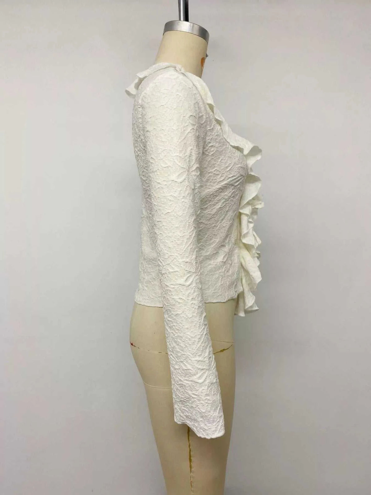 Ruffled Long-Sleeve T-Shirt 100100351703294 31 Affordable Fashion Under $100 Jerry's Apparel 