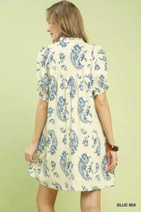 Umgee Mix Paisley Scallop Trim Dress 100100865561978 55 Affordable Fashion Under $100 Jerry's Apparel 