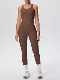 Scoop Neck Tank and High-Waisted Leggings Active Set 101006388543899 85 Affordable Fashion Under $100 Jerry's Apparel 