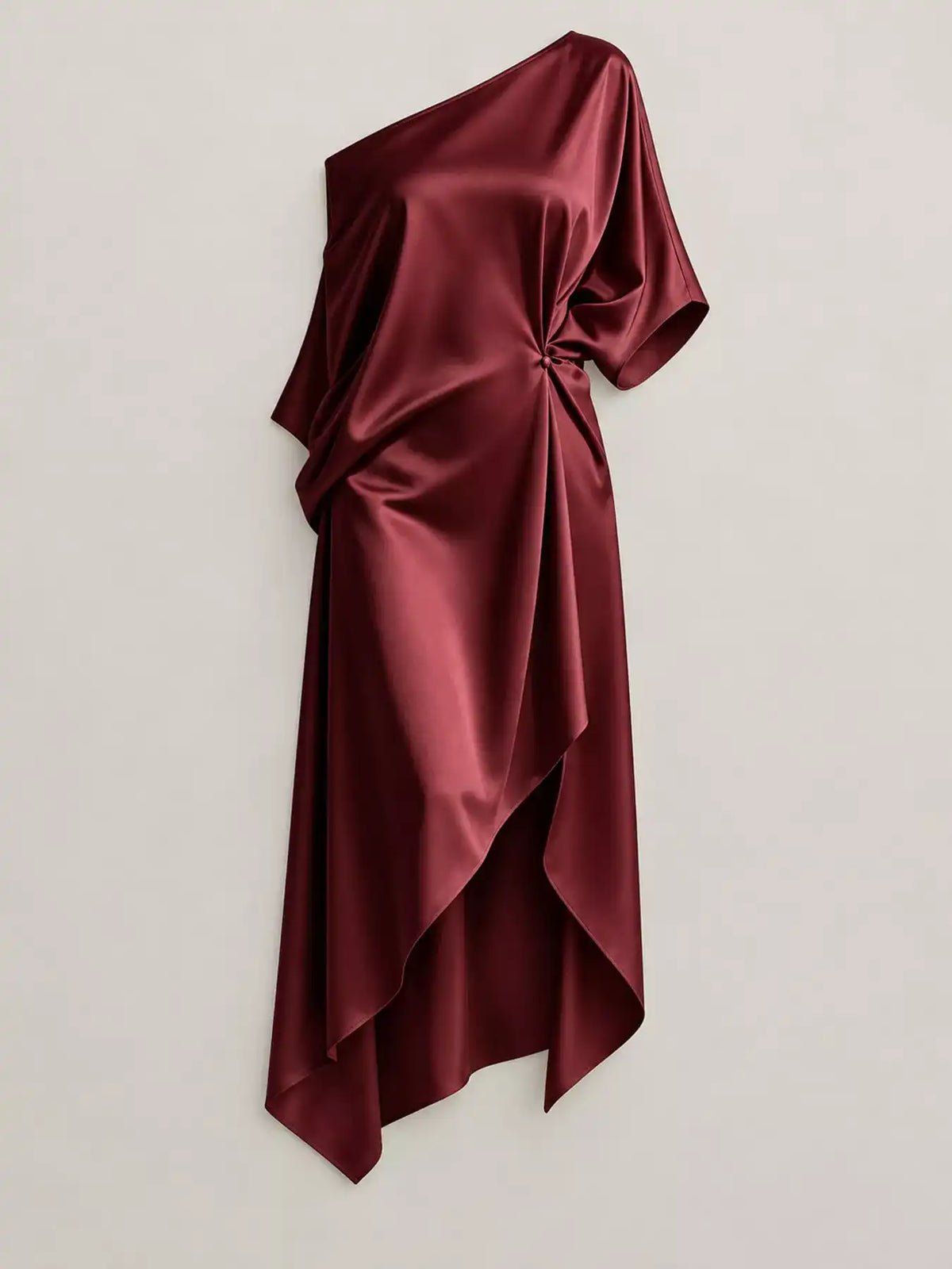 Full Size One-Shoulder Asymmetric Hem Midi Dress Plus Size 101001732260581 53 Gifts for Her Jerry's Apparel 