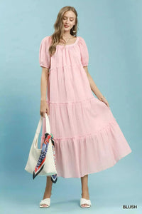 Umgee Textured Tiered Midi Dress 100100517281128 60 Affordable Fashion Under $100 Jerry's Apparel 