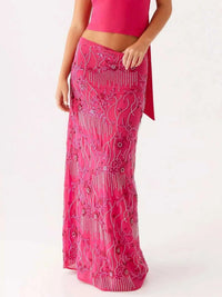 Sequin Embroidered Maxi Skirt 100100873081320 70 Affordable Fashion Under $100 Jerry's Apparel 