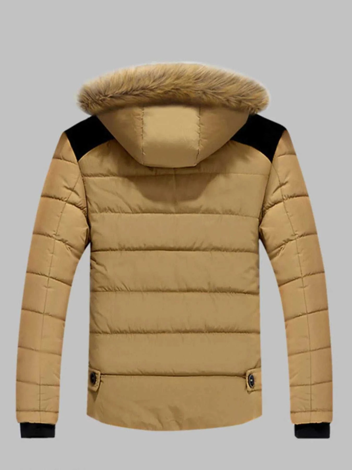 Men's Plus Size Padded Fur Hood Puffer Jacket 100400152368217 96 Affordable Fashion Under $100 Jerry's Apparel 
