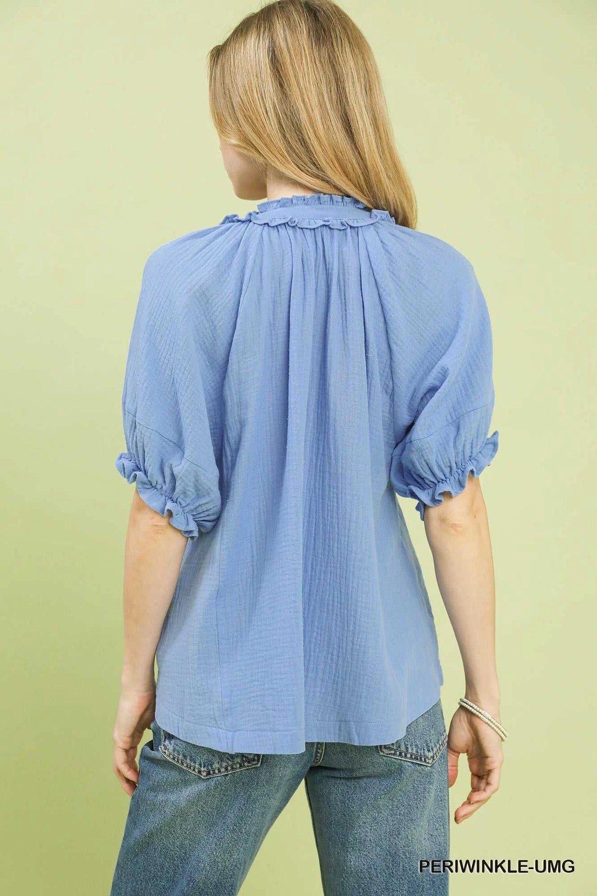 Umgee Cotton Gauze Ruffle Top 100100108951573 51 Affordable Fashion Under $100 Jerry's Apparel 