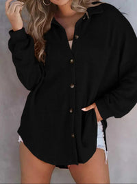 Waffle Knit Button-Down Shirt 100100280060747 40 Affordable Fashion Under $100 Jerry's Apparel 