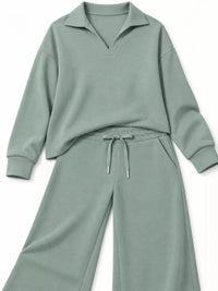 Dropped Shoulder Top and Pants Set 101001926020102 36 Gifts for Her Jerry's Apparel 