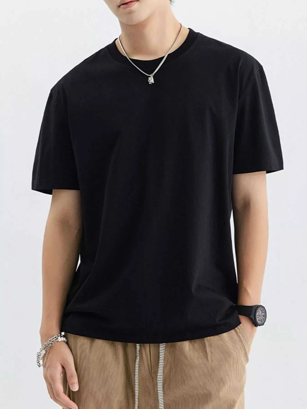Men's Plus Size Casual Crew Neck T-Shirt 100400581659908 45 Affordable Fashion Under $100 Jerry's Apparel 