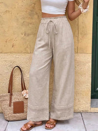 Casual Drawstring Wide Leg Pants 100100509525384 39 Seasonal Fashion Collections Jerry's Apparel 