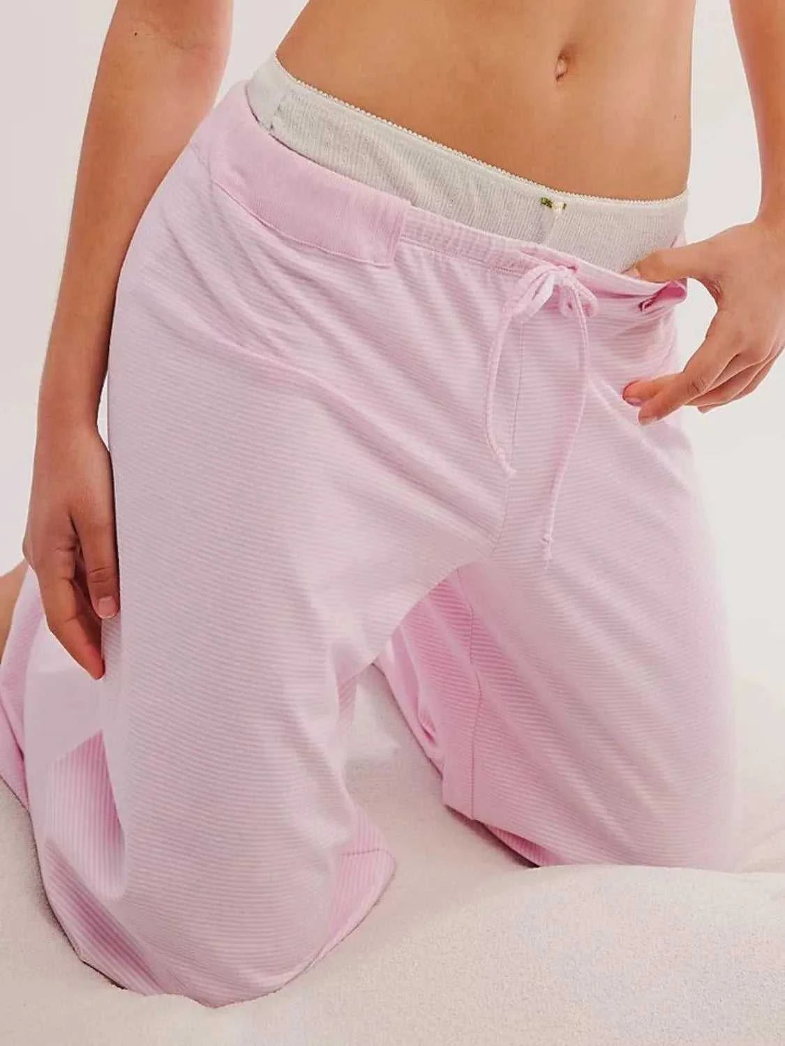 Drawstring Striped Wide Leg Pants 100100604831238 31 Affordable Fashion Under $100 Jerry's Apparel 