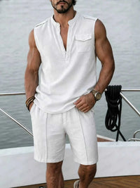 Men's Full Size Sleeveless Top and Shorts Two-Piece Set Plus Size 104001628099336 39 Affordable Fashion Under $100 Jerry's Apparel 