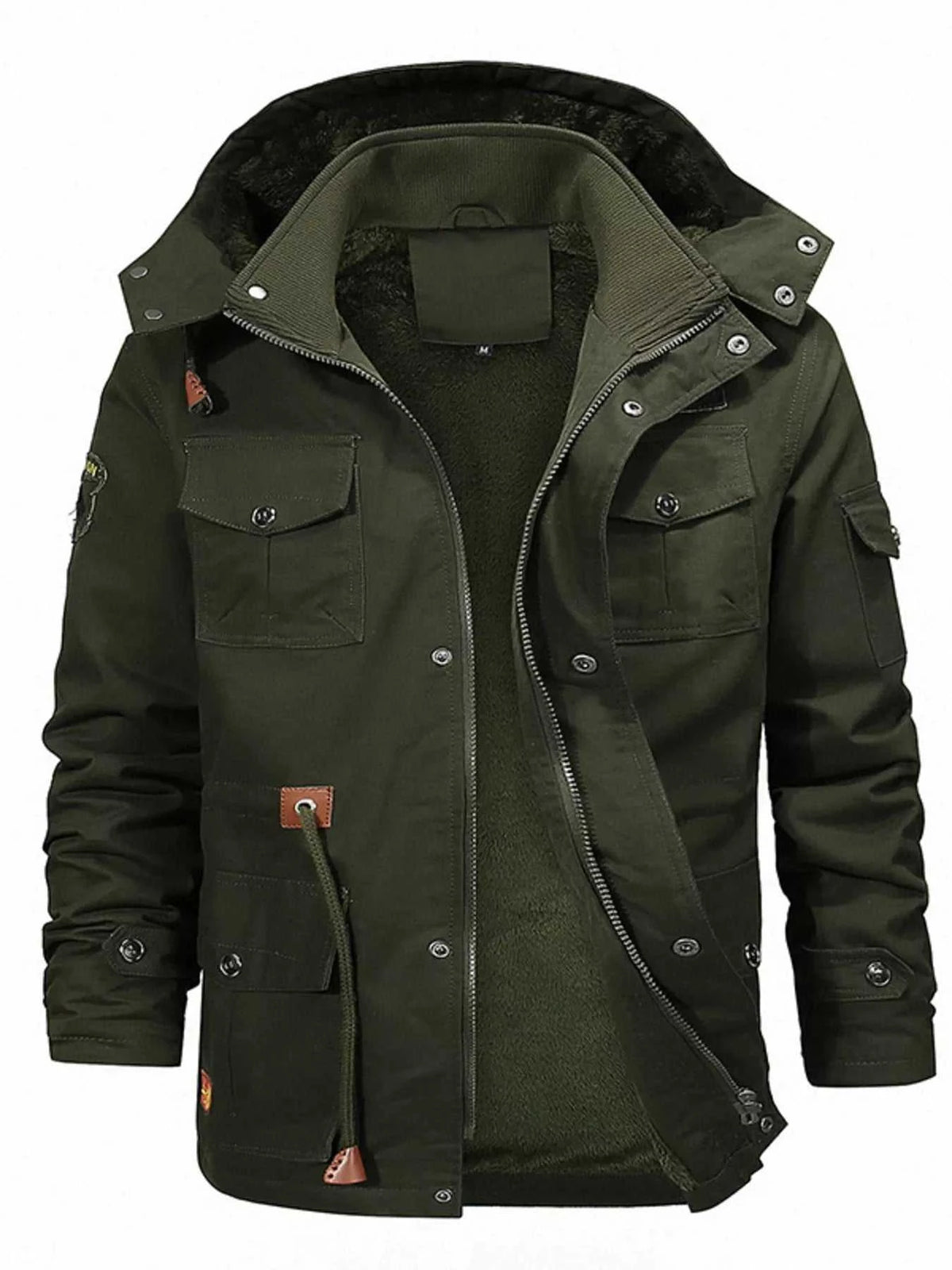 Men's Full Size Zip Up Fleece Lined Jacket Plus Size 100400044950430 125 Fashion Forward Plus Size Clothing Jerry's Apparel 